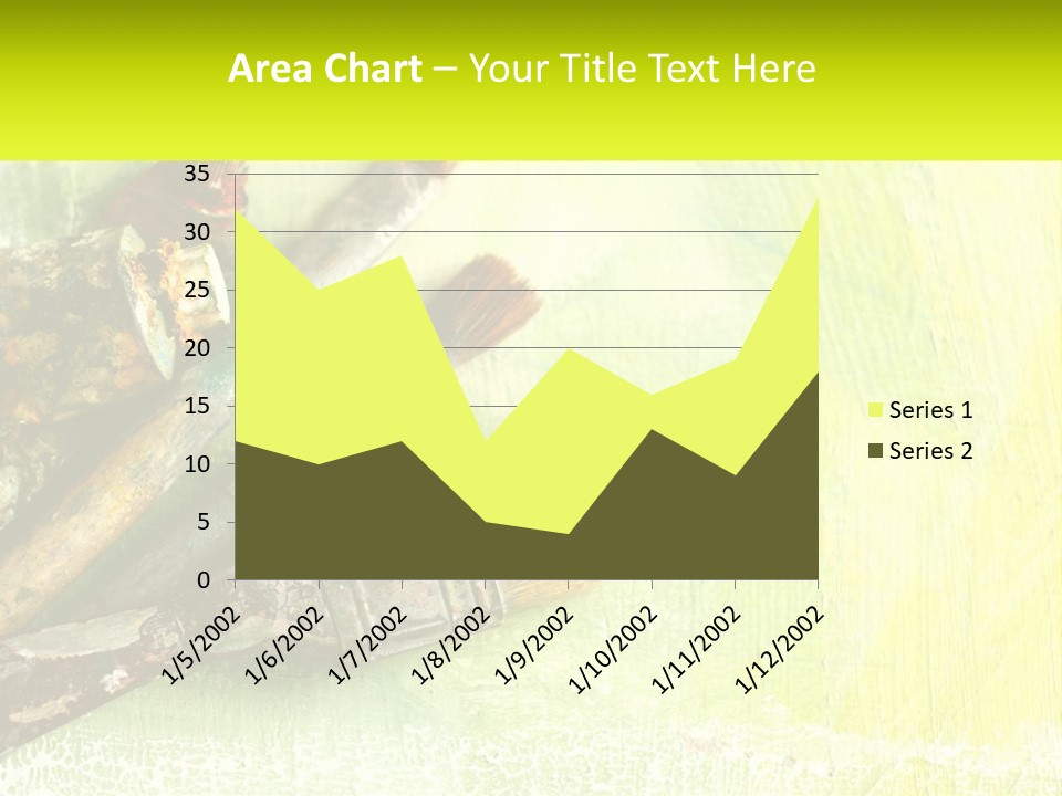 A Group Of Paint Brushes Sitting On Top Of A Table PowerPoint Template
