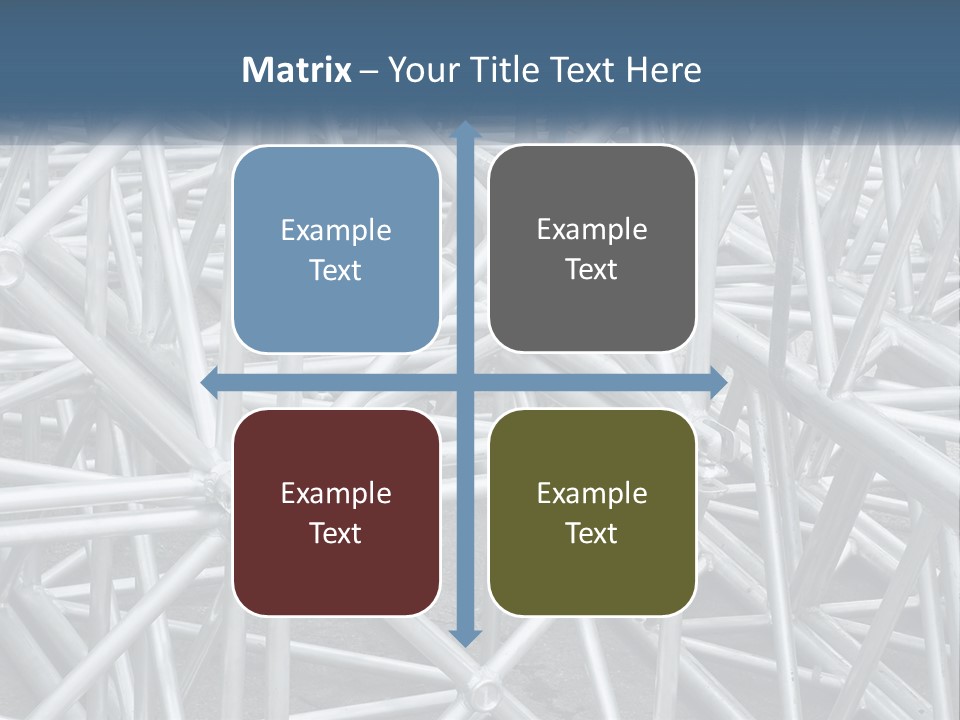 A Large Group Of White Pipes Are Stacked Together PowerPoint Template