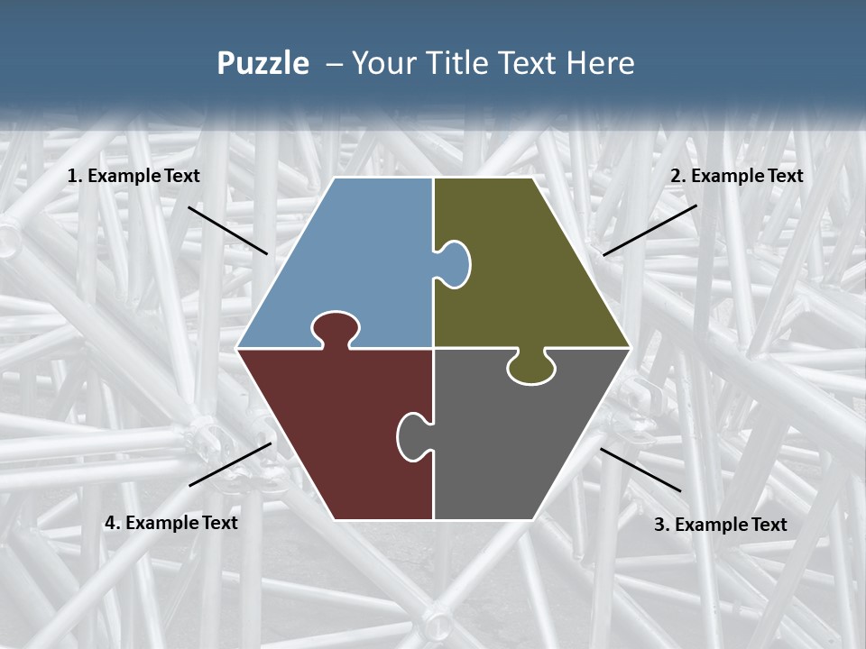 A Large Group Of White Pipes Are Stacked Together PowerPoint Template