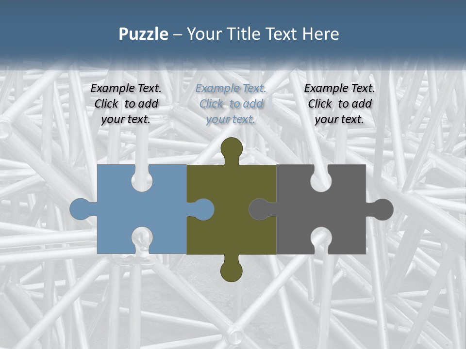 A Large Group Of White Pipes Are Stacked Together PowerPoint Template