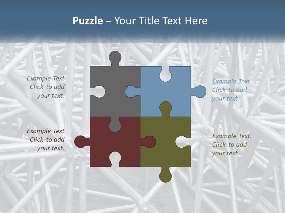 A Large Group Of White Pipes Are Stacked Together PowerPoint Template