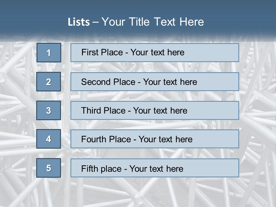 A Large Group Of White Pipes Are Stacked Together PowerPoint Template