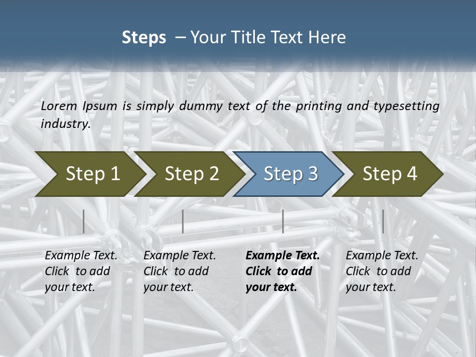 A Large Group Of White Pipes Are Stacked Together PowerPoint Template