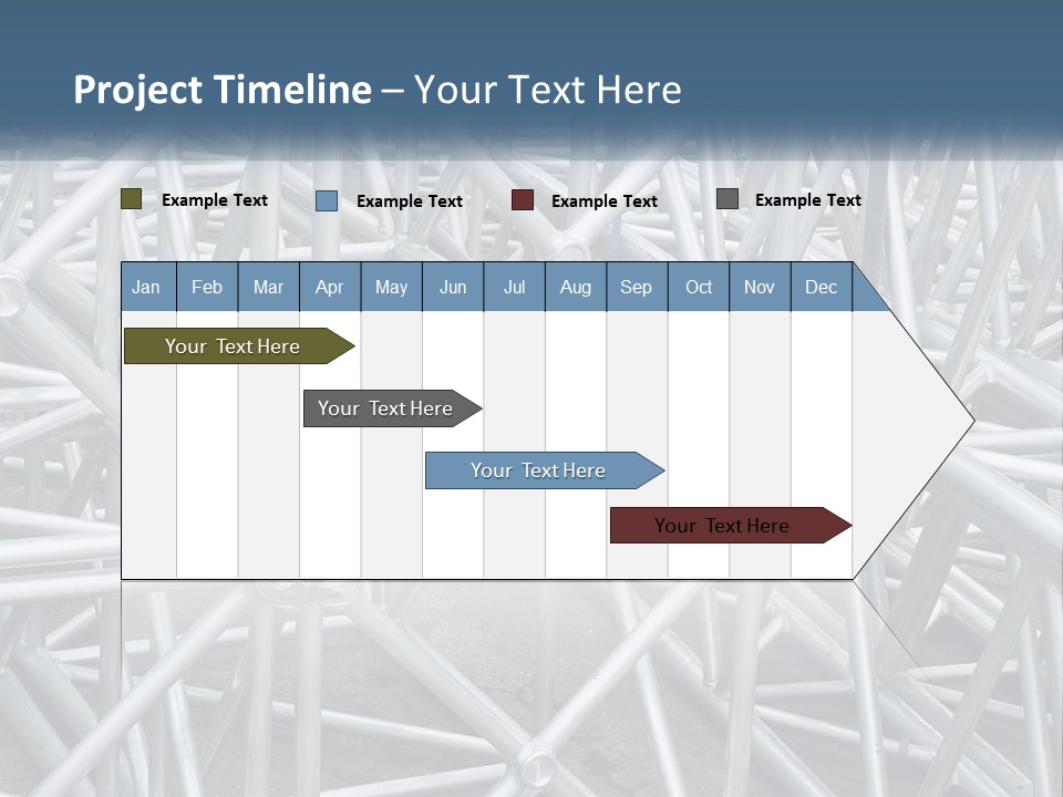 A Large Group Of White Pipes Are Stacked Together PowerPoint Template