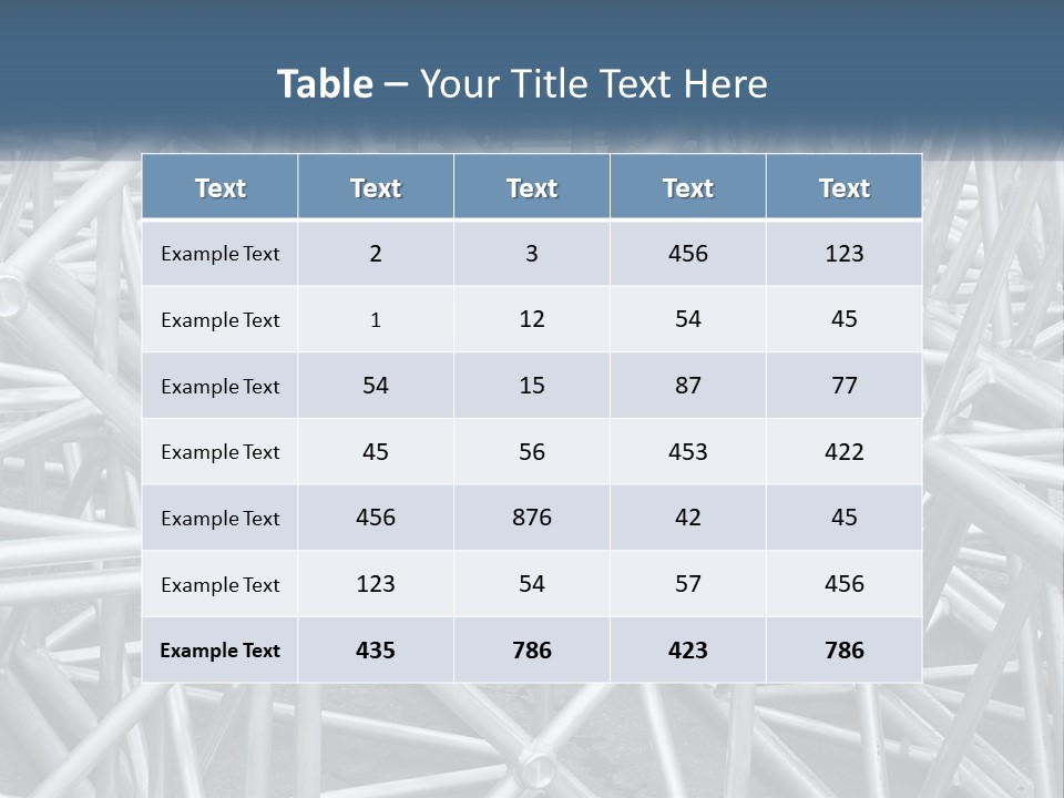 A Large Group Of White Pipes Are Stacked Together PowerPoint Template