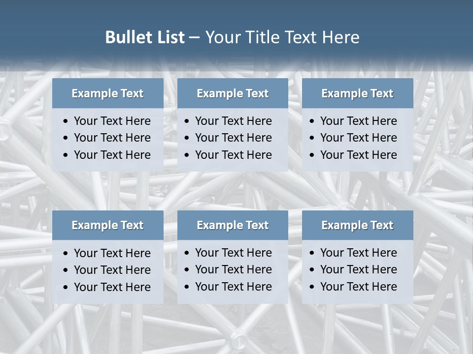 A Large Group Of White Pipes Are Stacked Together PowerPoint Template