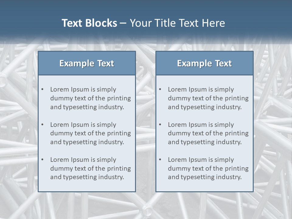 A Large Group Of White Pipes Are Stacked Together PowerPoint Template