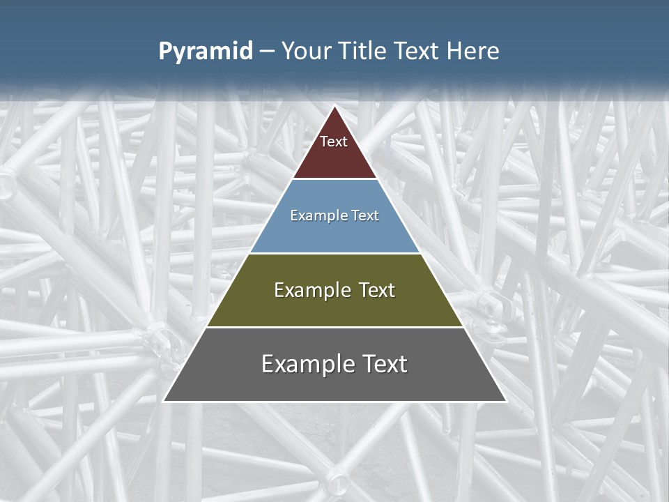 A Large Group Of White Pipes Are Stacked Together PowerPoint Template