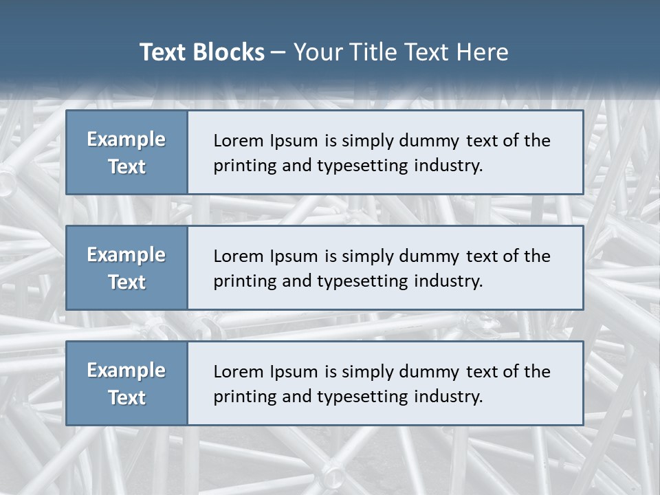 A Large Group Of White Pipes Are Stacked Together PowerPoint Template