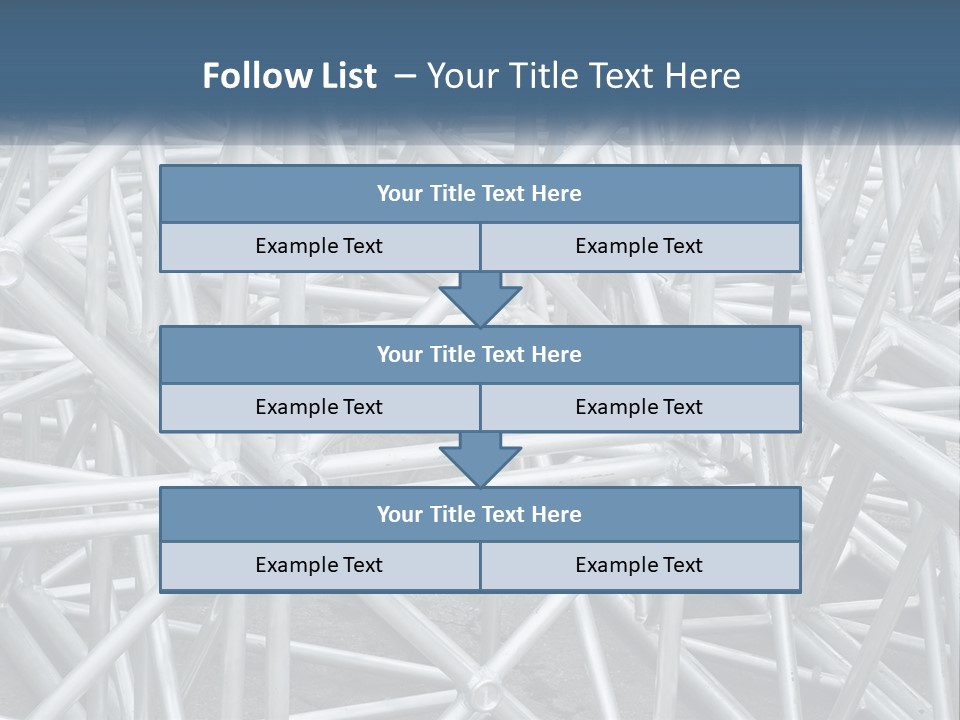 A Large Group Of White Pipes Are Stacked Together PowerPoint Template