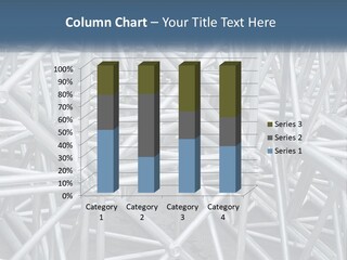 A Large Group Of White Pipes Are Stacked Together PowerPoint Template