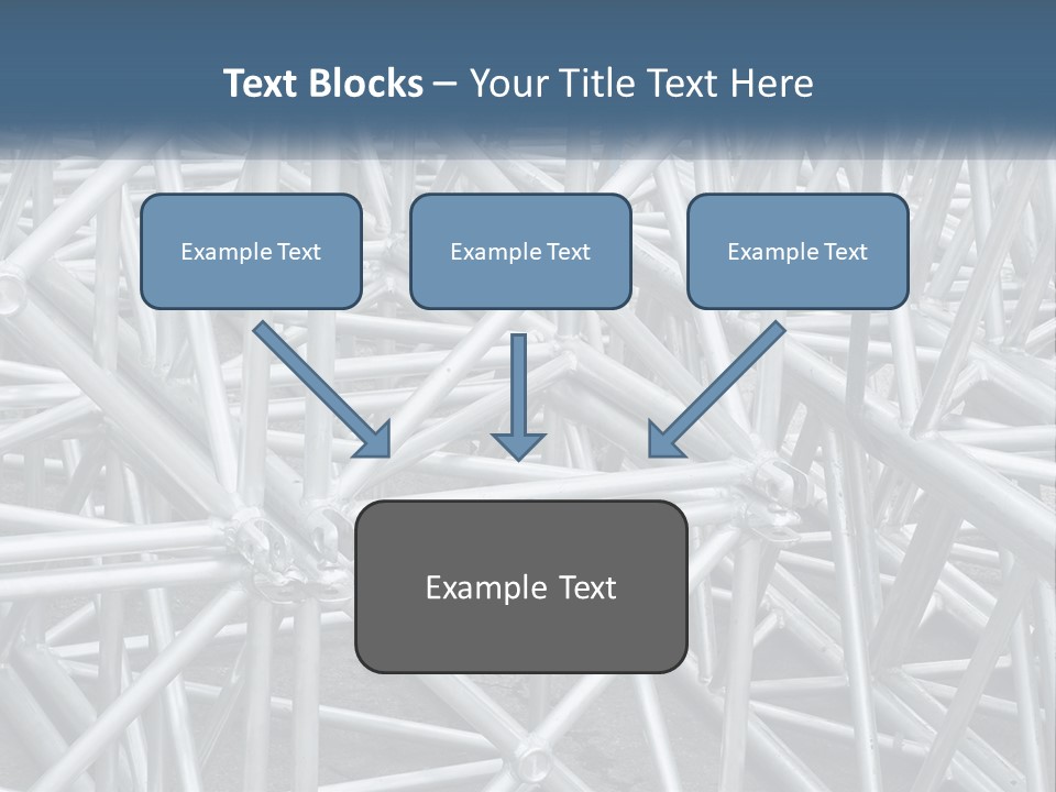 A Large Group Of White Pipes Are Stacked Together PowerPoint Template