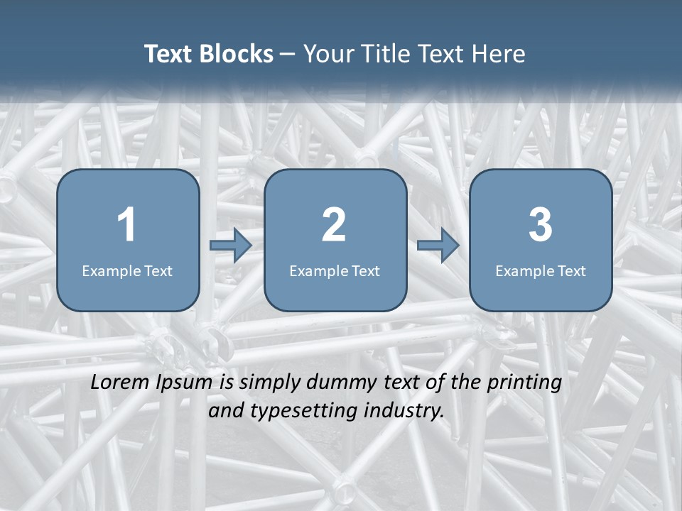 A Large Group Of White Pipes Are Stacked Together PowerPoint Template
