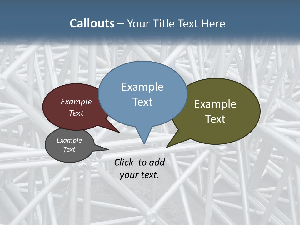 A Large Group Of White Pipes Are Stacked Together PowerPoint Template