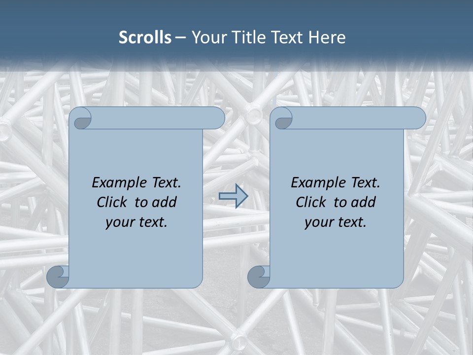 A Large Group Of White Pipes Are Stacked Together PowerPoint Template