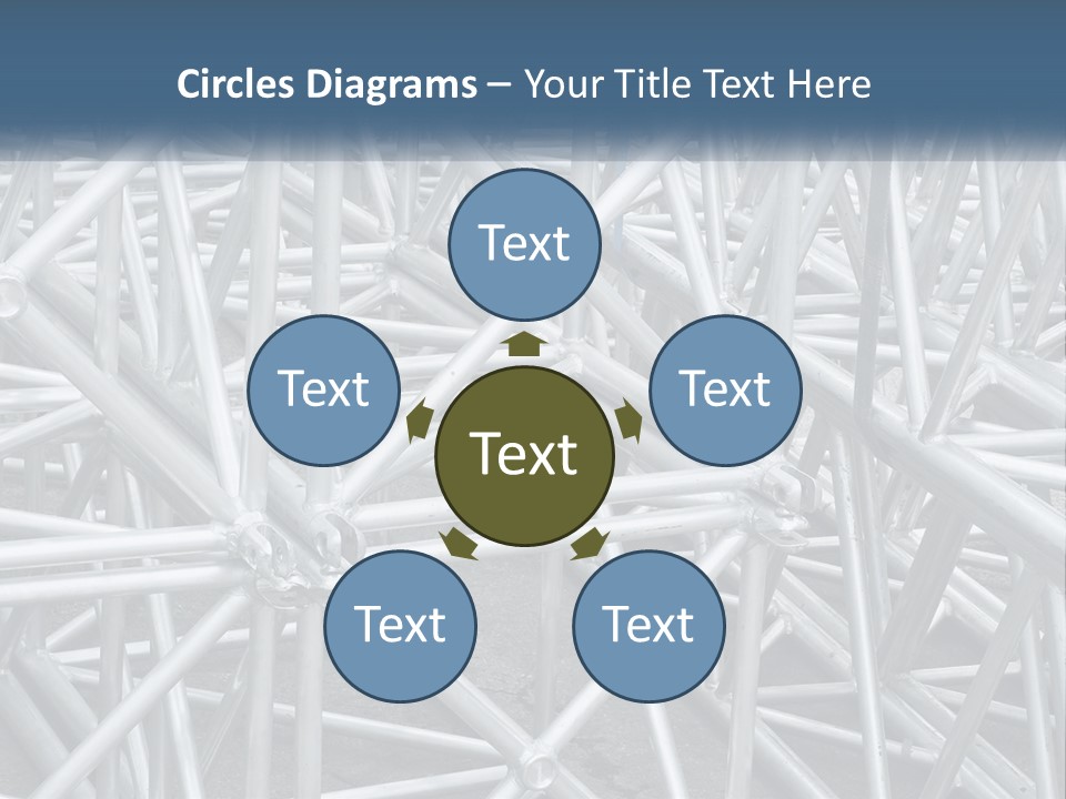 A Large Group Of White Pipes Are Stacked Together PowerPoint Template