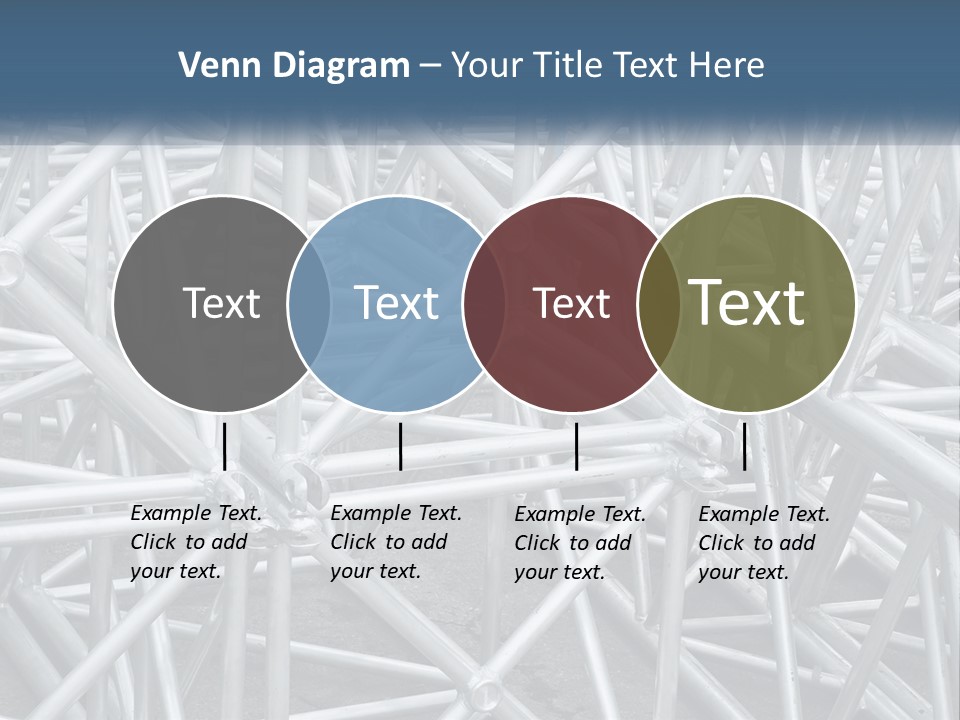 A Large Group Of White Pipes Are Stacked Together PowerPoint Template