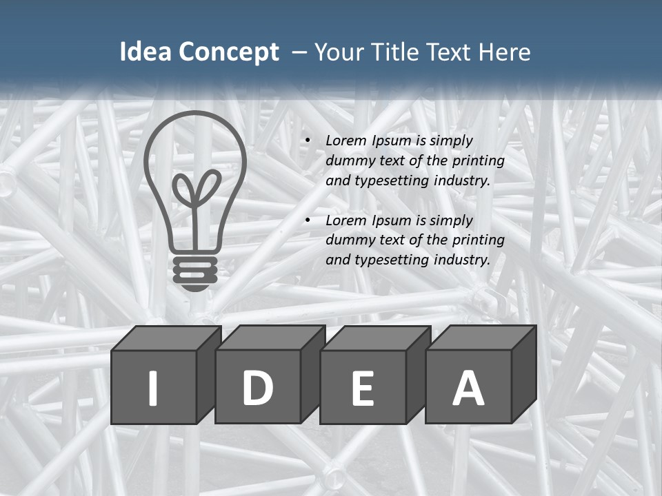 A Large Group Of White Pipes Are Stacked Together PowerPoint Template
