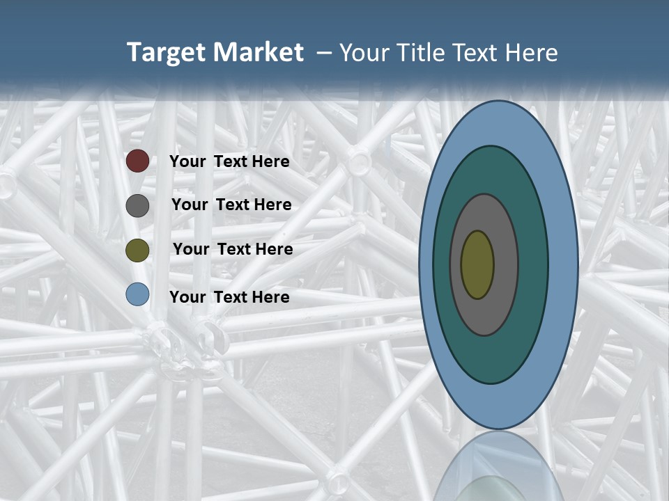 A Large Group Of White Pipes Are Stacked Together PowerPoint Template