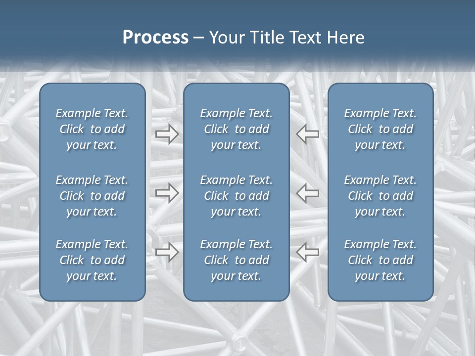A Large Group Of White Pipes Are Stacked Together PowerPoint Template
