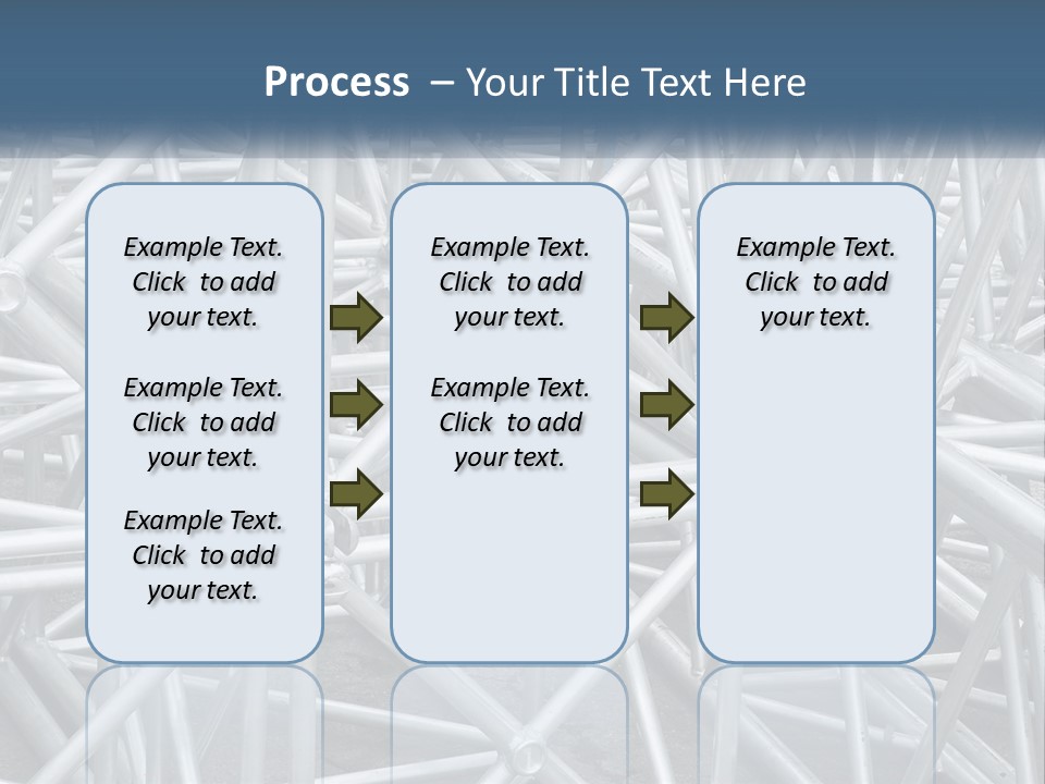 A Large Group Of White Pipes Are Stacked Together PowerPoint Template