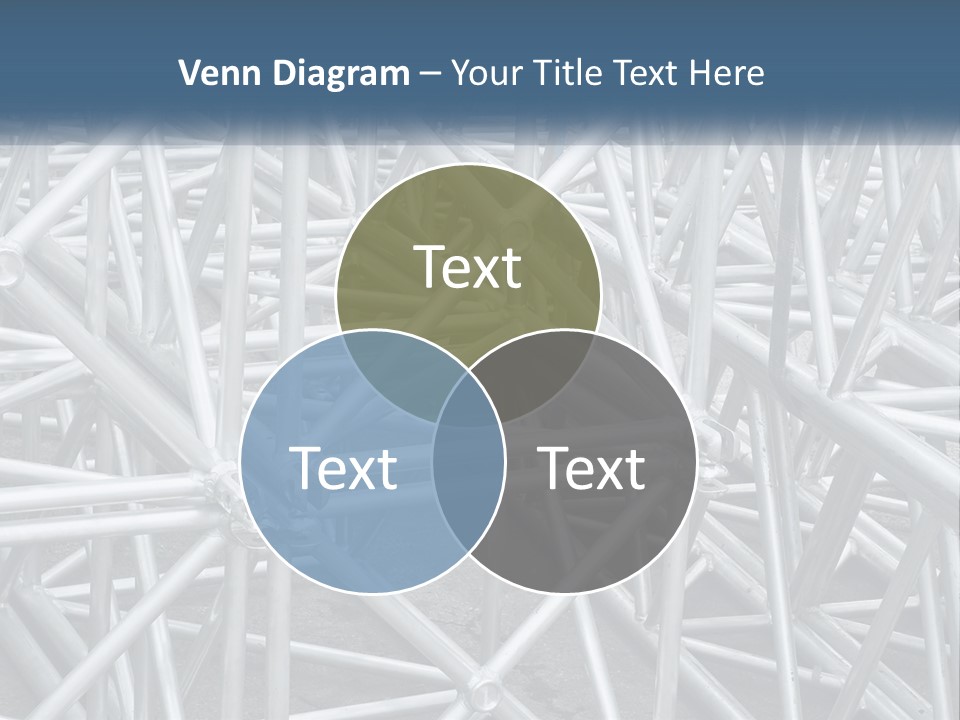 A Large Group Of White Pipes Are Stacked Together PowerPoint Template