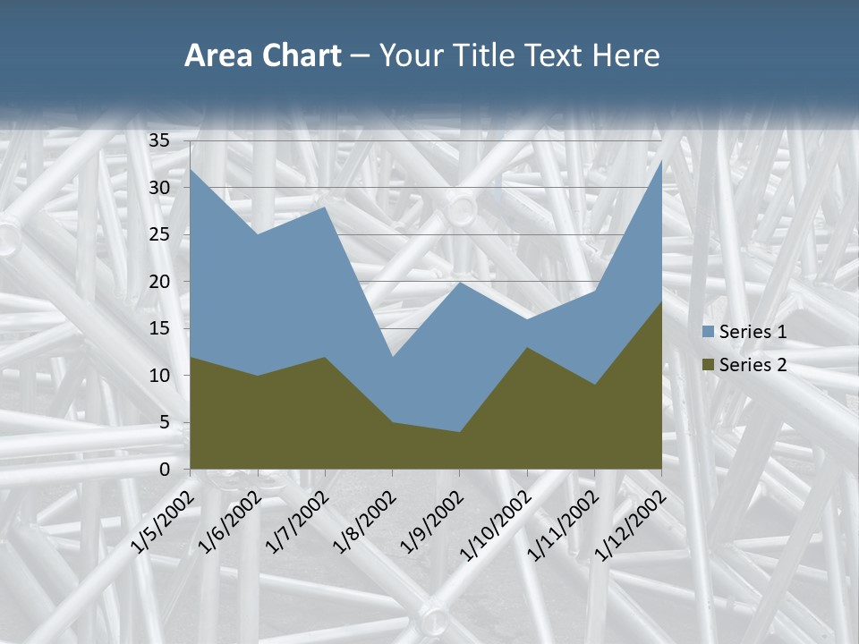 A Large Group Of White Pipes Are Stacked Together PowerPoint Template