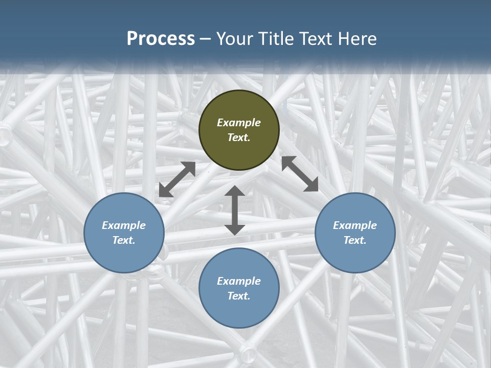 A Large Group Of White Pipes Are Stacked Together PowerPoint Template
