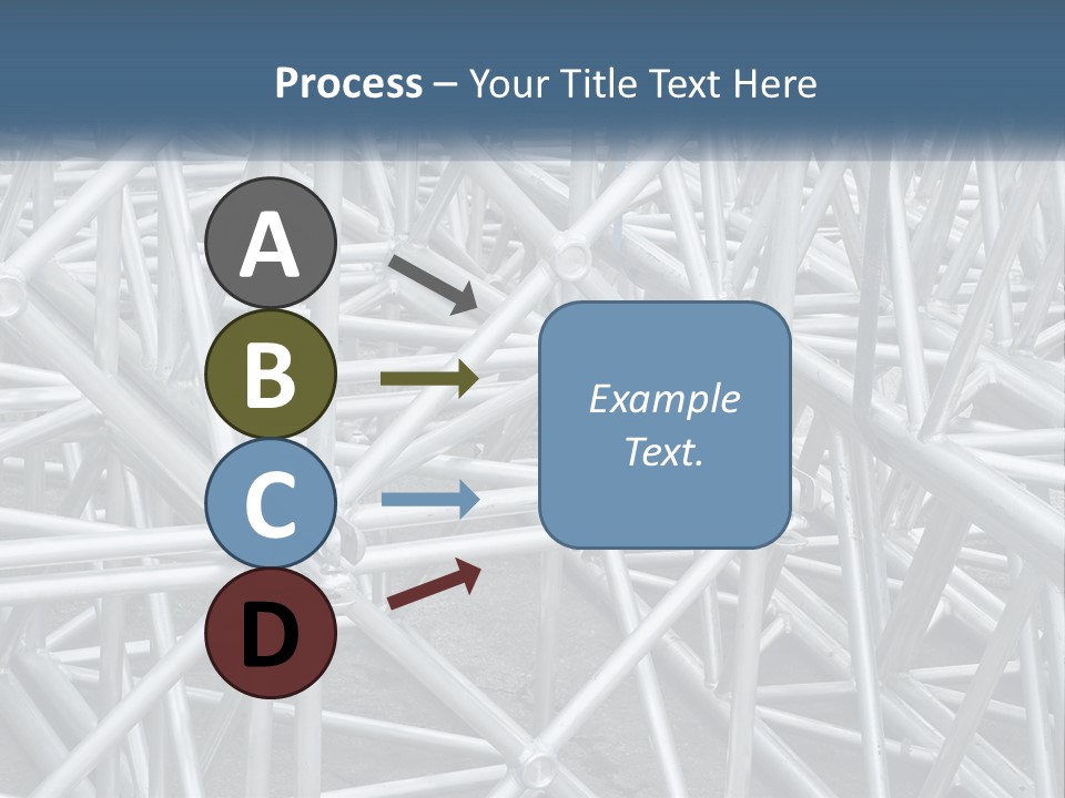 A Large Group Of White Pipes Are Stacked Together PowerPoint Template