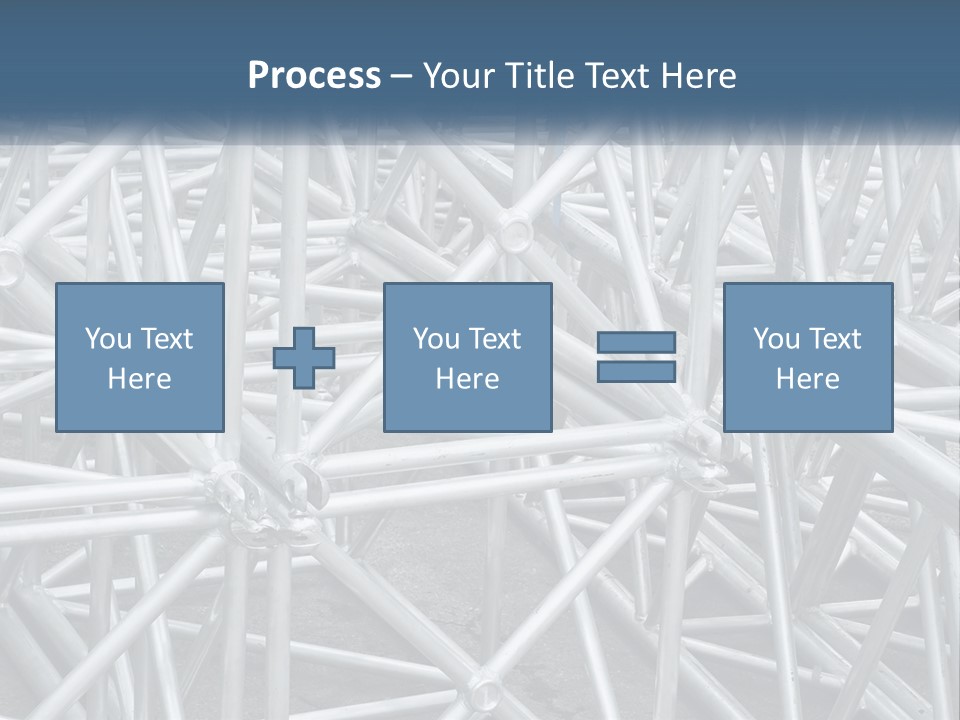 A Large Group Of White Pipes Are Stacked Together PowerPoint Template