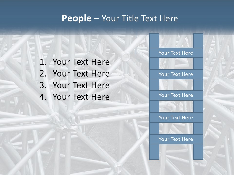 A Large Group Of White Pipes Are Stacked Together PowerPoint Template