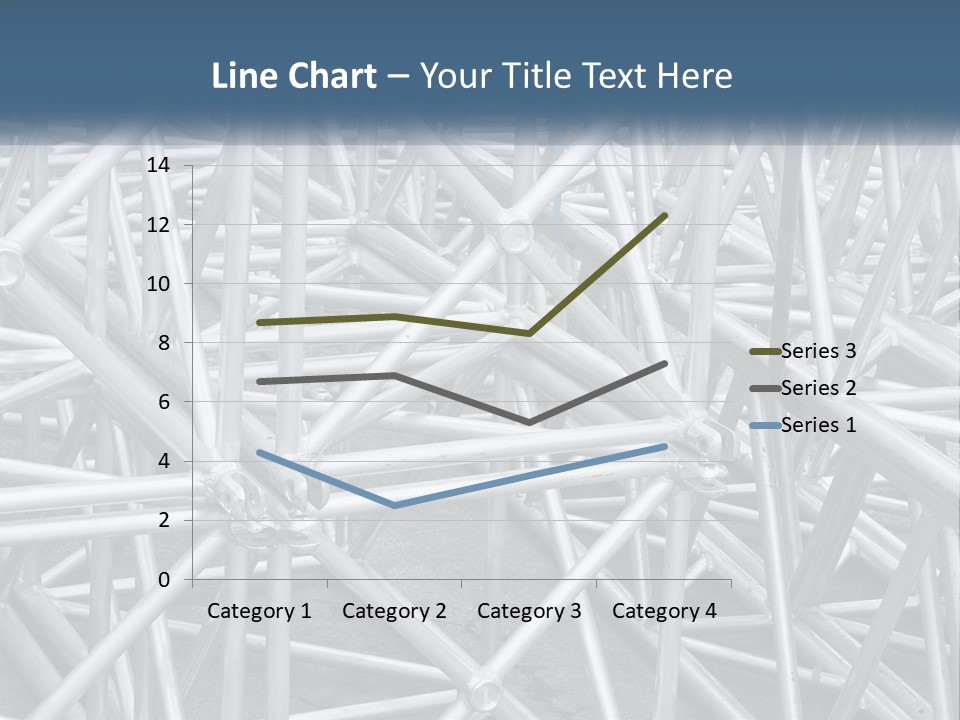 A Large Group Of White Pipes Are Stacked Together PowerPoint Template