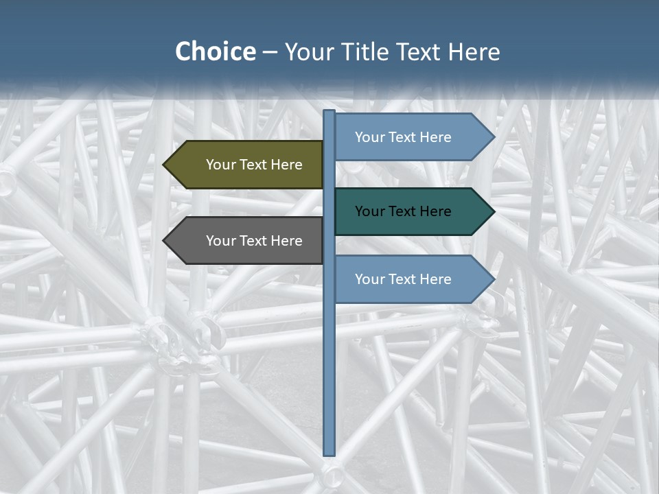 A Large Group Of White Pipes Are Stacked Together PowerPoint Template