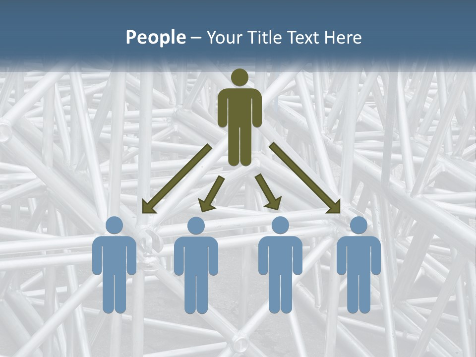 A Large Group Of White Pipes Are Stacked Together PowerPoint Template
