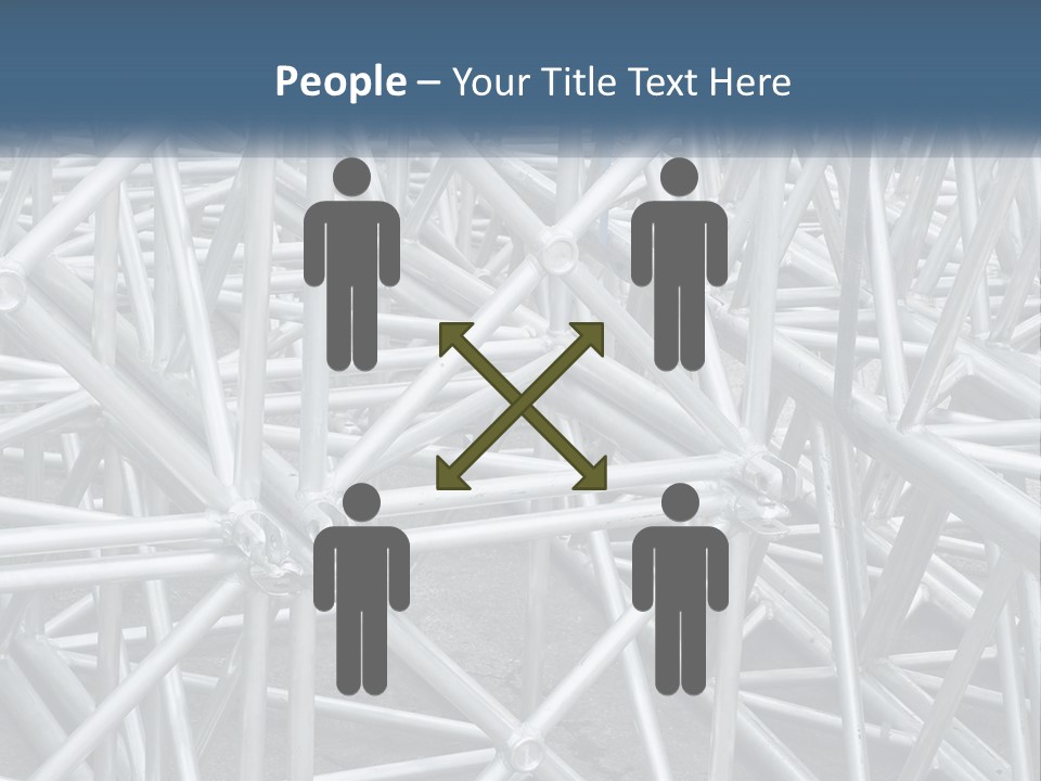 A Large Group Of White Pipes Are Stacked Together PowerPoint Template