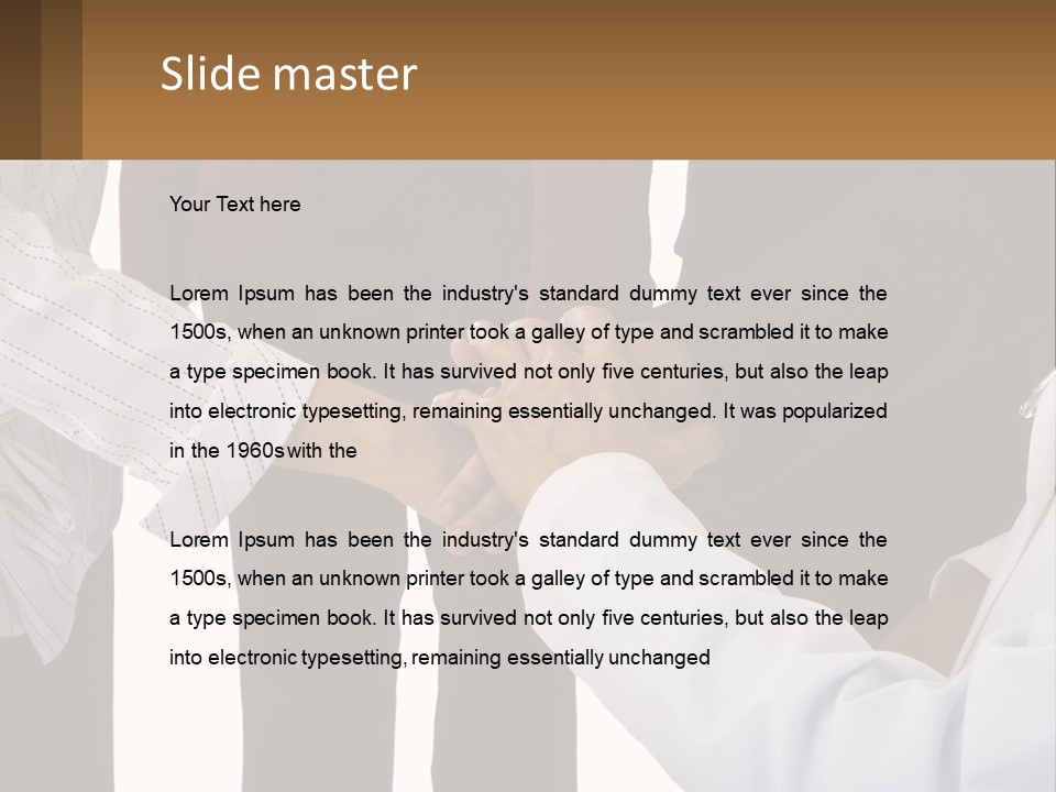 A Group Of People Holding Hands In A Circle PowerPoint Template