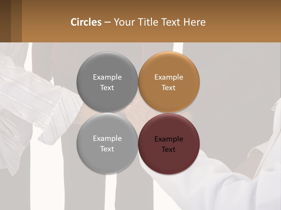 A Group Of People Holding Hands In A Circle PowerPoint Template