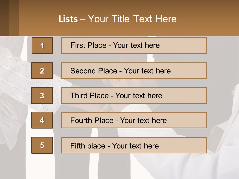 A Group Of People Holding Hands In A Circle PowerPoint Template