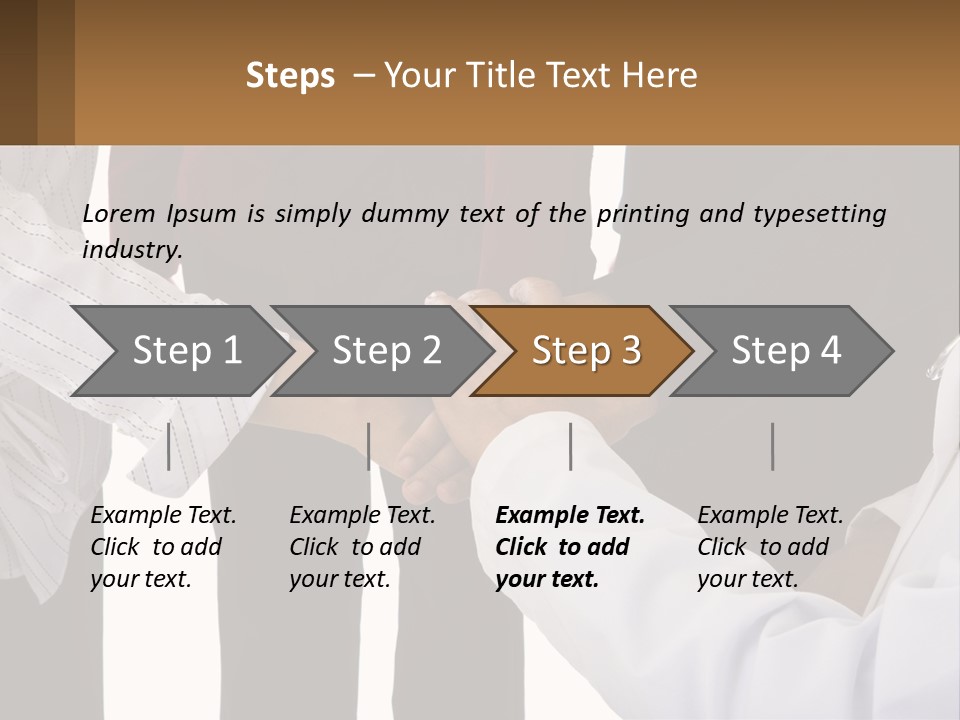 A Group Of People Holding Hands In A Circle PowerPoint Template
