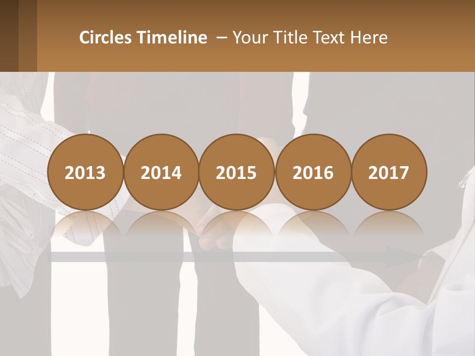 A Group Of People Holding Hands In A Circle PowerPoint Template