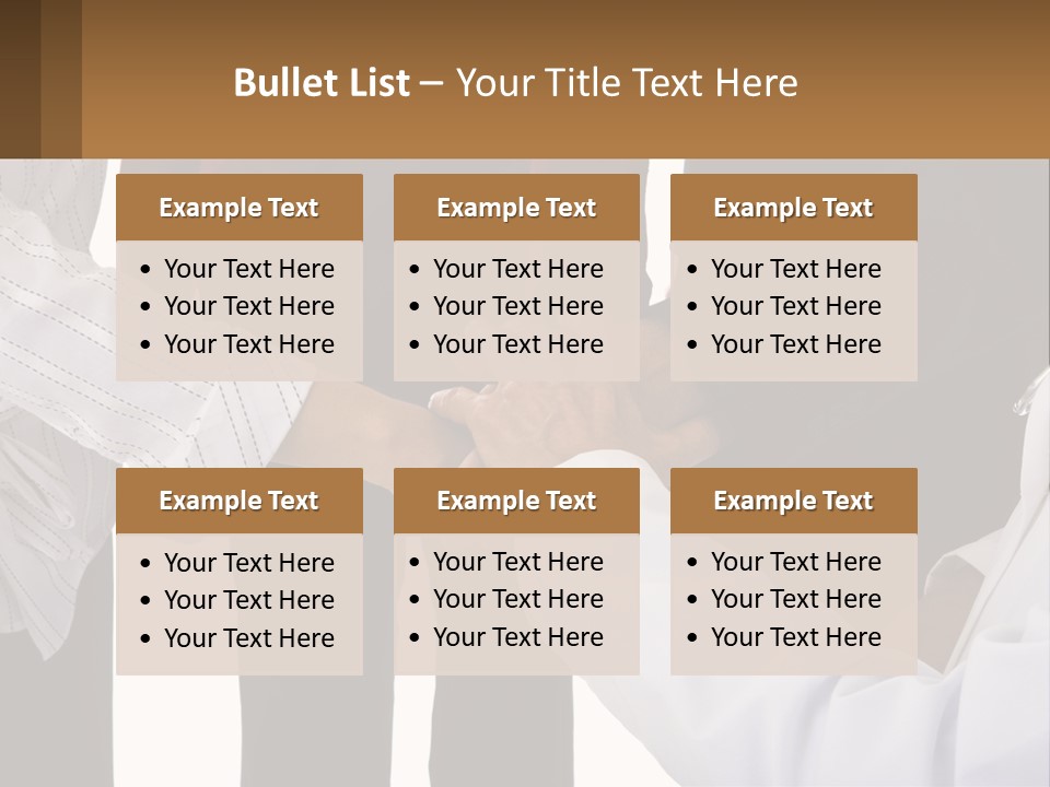 A Group Of People Holding Hands In A Circle PowerPoint Template