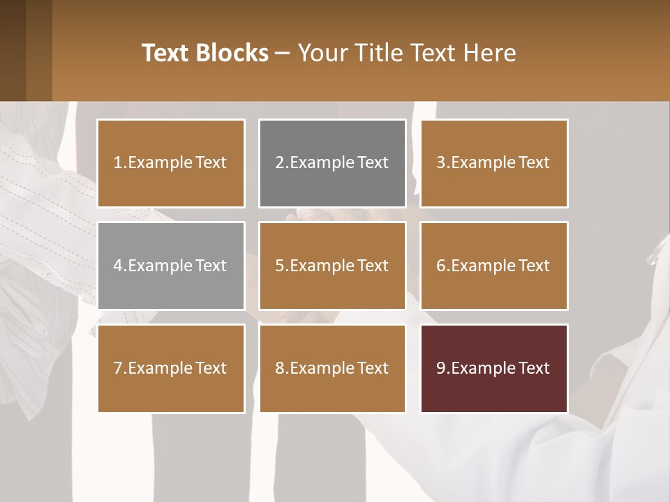 A Group Of People Holding Hands In A Circle PowerPoint Template