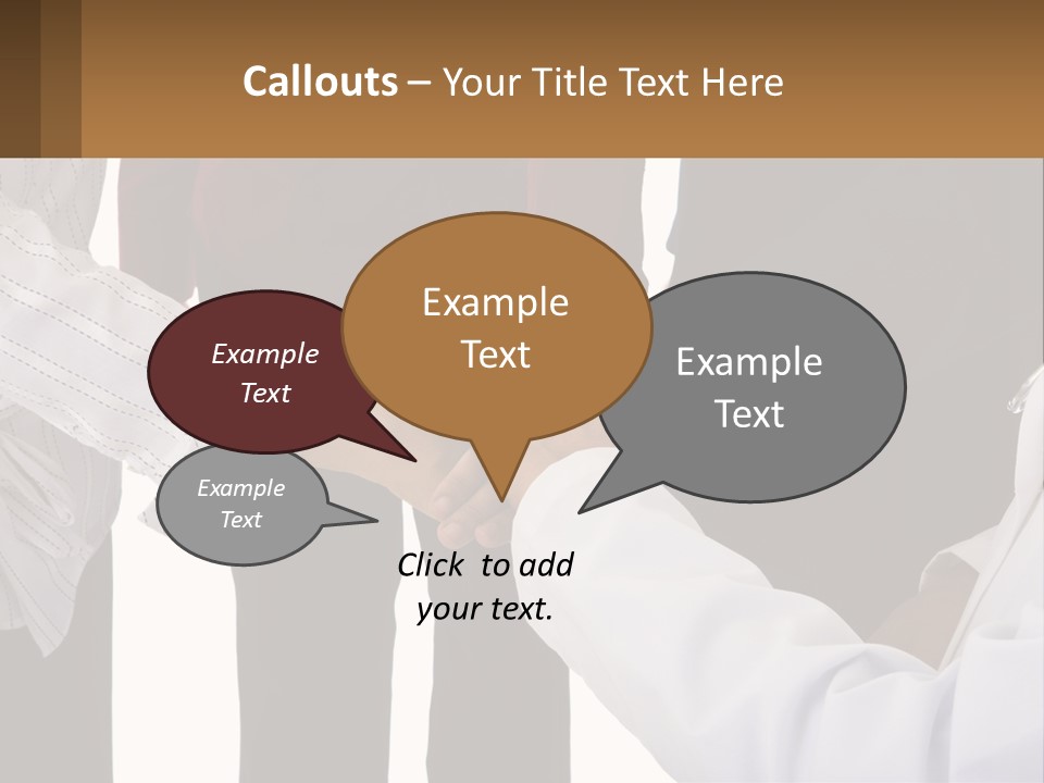 A Group Of People Holding Hands In A Circle PowerPoint Template