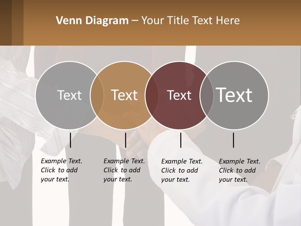 A Group Of People Holding Hands In A Circle PowerPoint Template