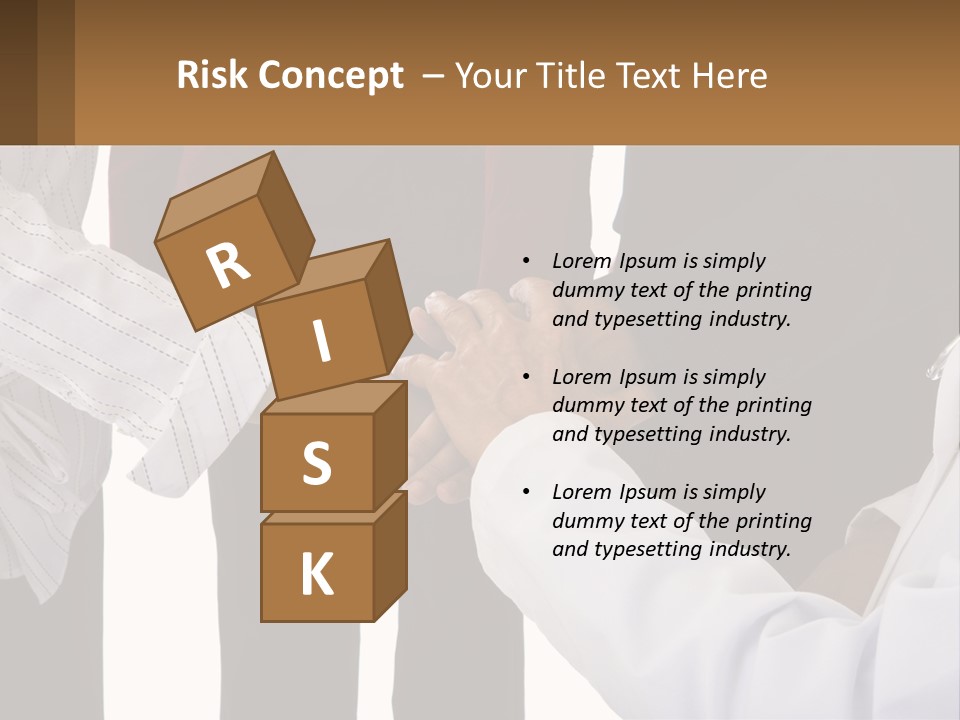 A Group Of People Holding Hands In A Circle PowerPoint Template