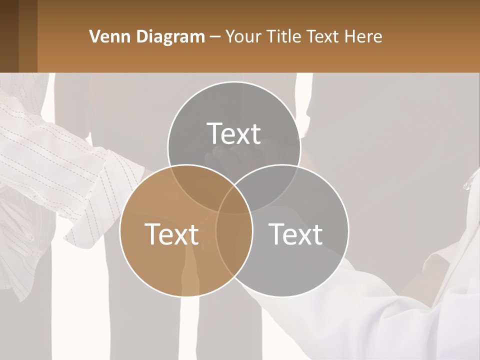 A Group Of People Holding Hands In A Circle PowerPoint Template