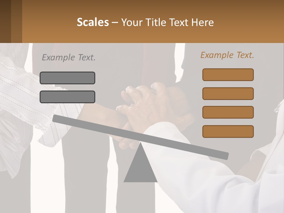 A Group Of People Holding Hands In A Circle PowerPoint Template