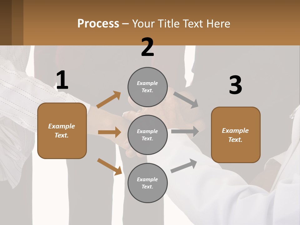 A Group Of People Holding Hands In A Circle PowerPoint Template