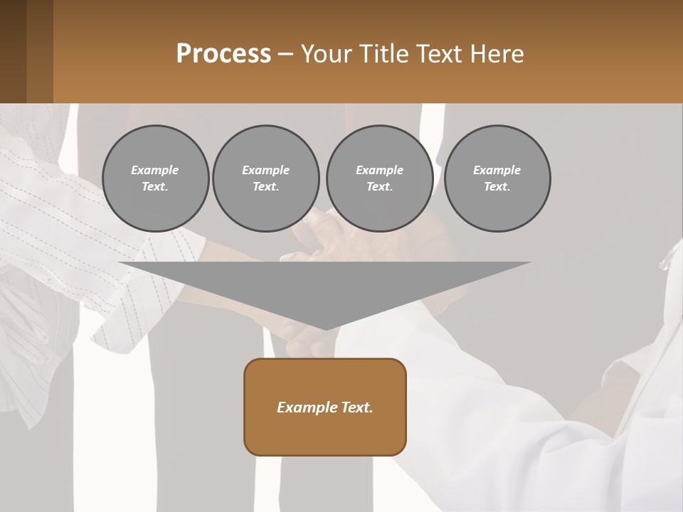 A Group Of People Holding Hands In A Circle PowerPoint Template
