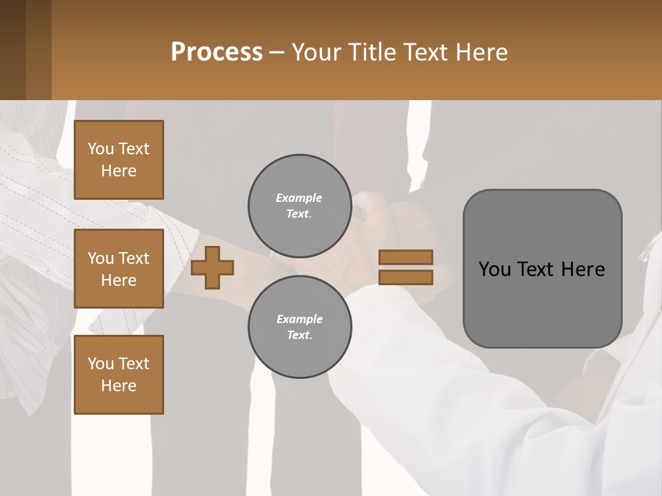 A Group Of People Holding Hands In A Circle PowerPoint Template
